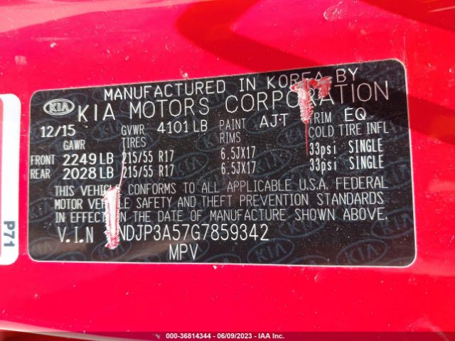 KNDJP3A57G7859342 KIA SOUL +