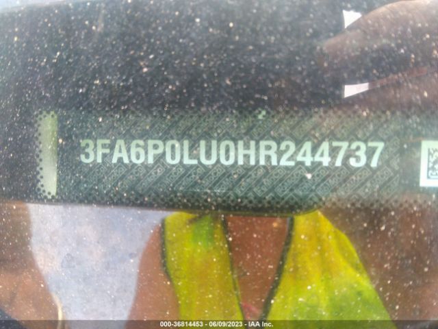 3FA6P0LU0HR244737 Ford Fusion Hybrid Se