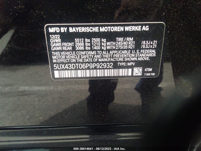 2023 BMW X4, VIN: 5UX43DT06P9P92932