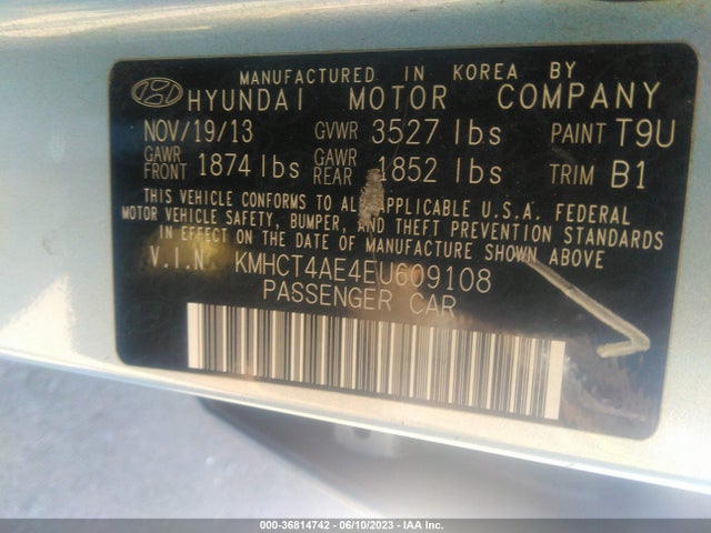 Hyundai ACCENT GLS 2014 KMHCT4AE4EU609108 Image 10