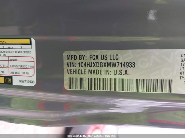 1C4HJXDGXMW714933 Jeep Wrangler Unlimited Willys