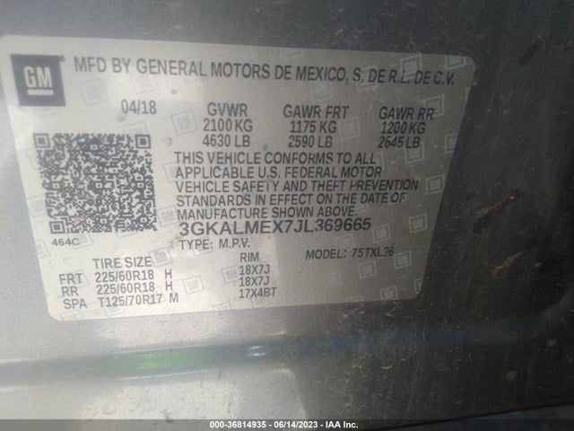 GMC Terrain Sle 2018 3GKALMEX7JL369665 Image 9