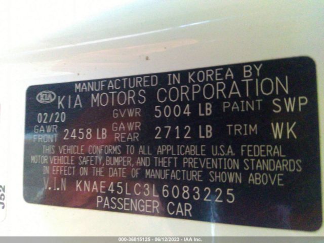 KNAE45LC3L6083225 KIA Stinger Gt1