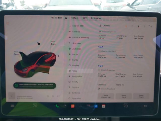 5YJ3E1EAXNF167710 Tesla MODEL 3