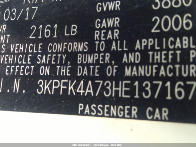 KIA FORTE LX 2017 3KPFK4A73HE137167 Image 9