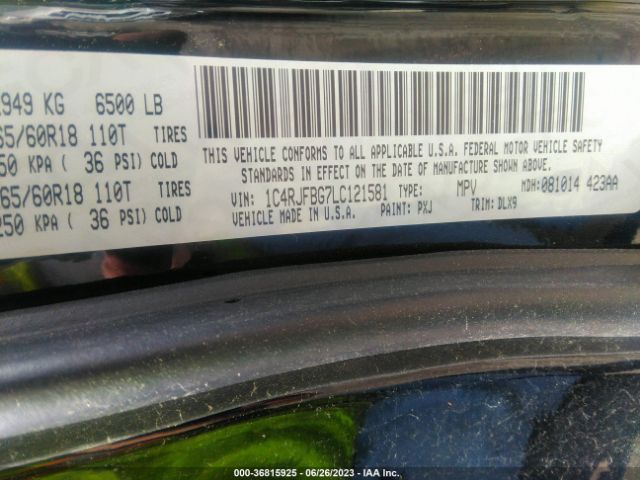 1C4RJFBG7LC121581 Jeep Grand Cherokee Limited
