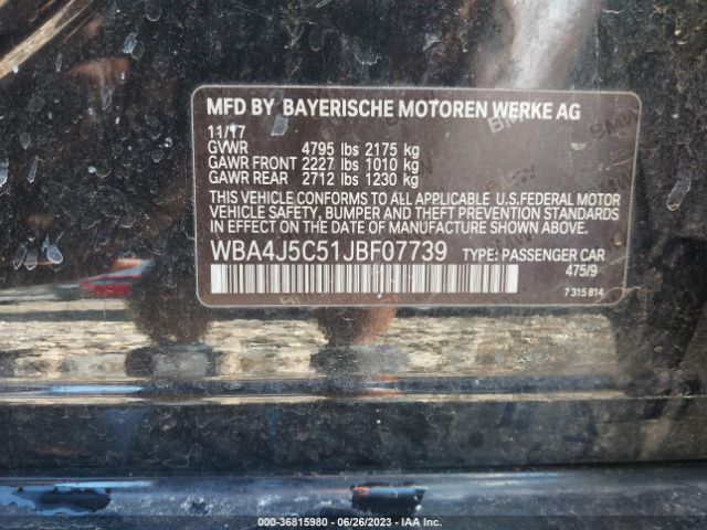 WBA4J5C51JBF07739 BMW 4 Series 440i