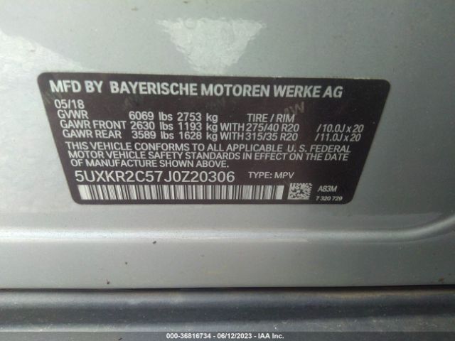 5UXKR2C57J0Z20306 BMW X5 Sdrive35i
