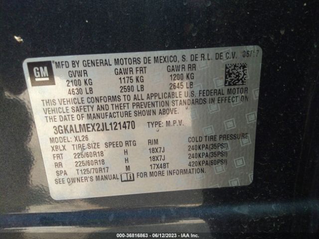 3GKALMEX2JL121470 GMC Terrain Sle