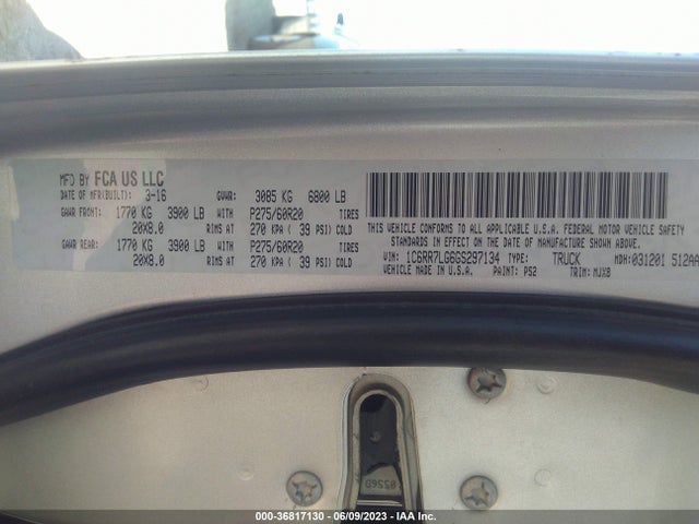 1C6RR7LG6GS297134 RAM 1500 Big Horn