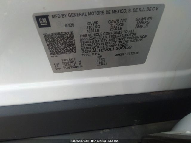 3GKALTEV0LL306659 GMC Terrain Sle
