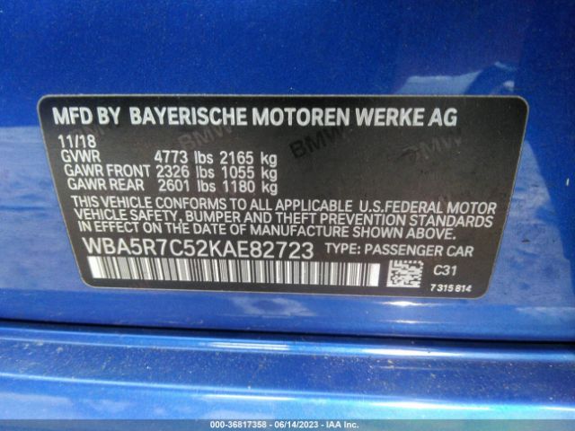WBA5R7C52KAE82723 BMW 3 Series 330i Xdrive