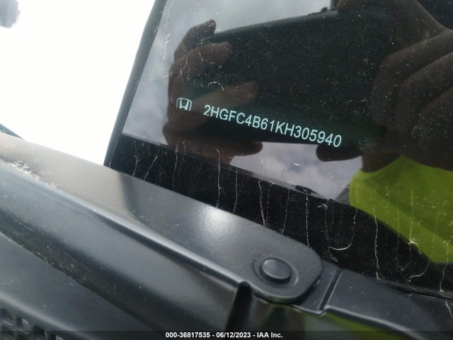 Honda Civic Coupe Lx 2019 2HGFC4B61KH305940 Image 9