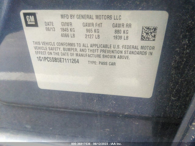 Chevrolet Cruze 1lt 2014 1G1PC5SB5E7111264 Image 11