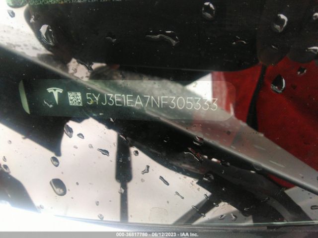 5YJ3E1EA7NF305333 Tesla MODEL 3