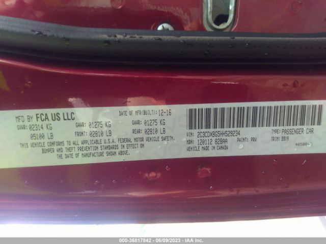 2C3CDXBG5HH529234 Dodge Charger Se