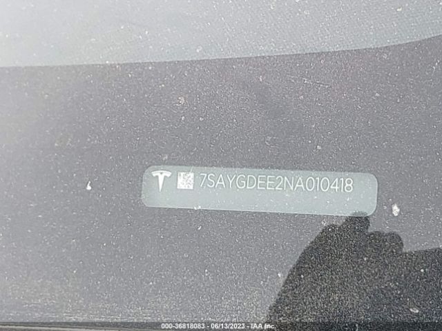 7SAYGDEE2NA010418 Tesla Model Y Long Range