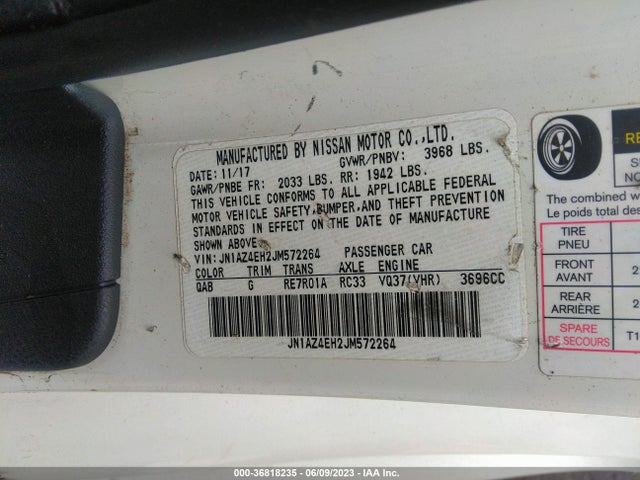 Nissan 370Z 2018 JN1AZ4EH2JM572264 Image 58
