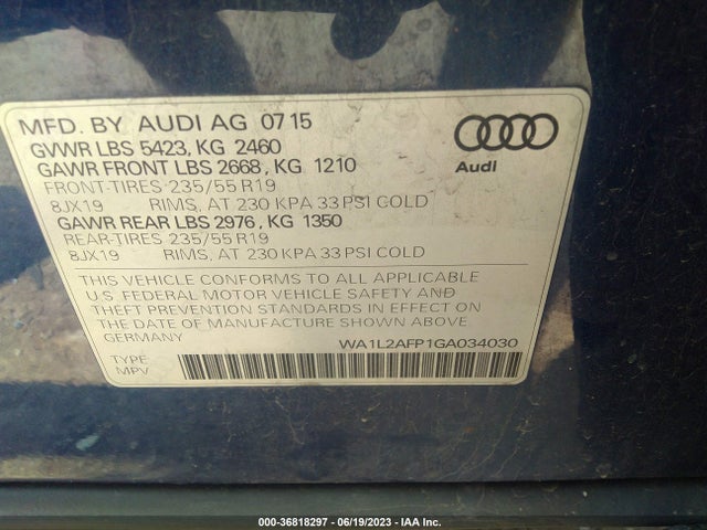 WA1L2AFP1GA034030 Audi Q5 Premium Plus