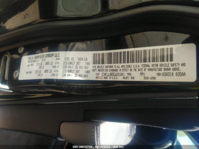 1C4PJLAB5EW231641 Jeep Cherokee Sport