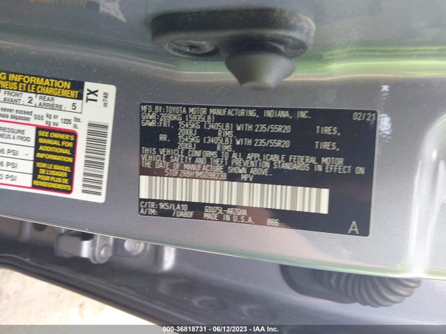 Toyota Highlander Platinum 2021 5TDFZRBH1MS098238 Image 10