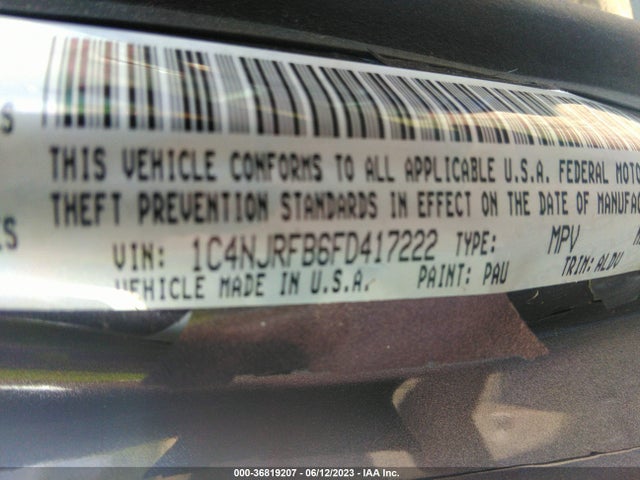 1C4NJRFB6FD417222 Jeep Patriot High Altitude Edition