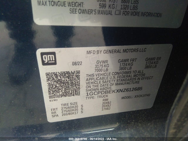 Chevrolet Silverado 1500 Custom 2022 1GCPDBEKXNZ612685 Image 14