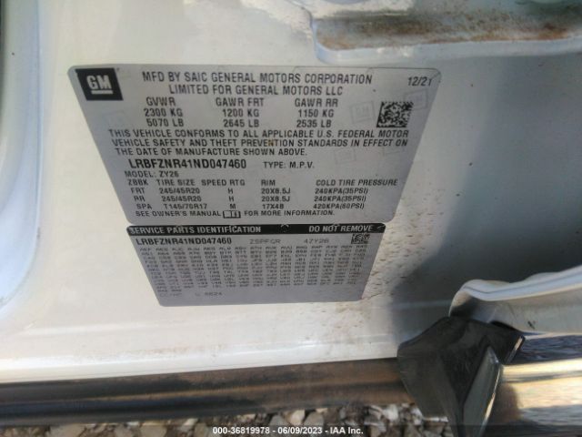 LRBFZNR41ND047460 Buick Envision Essence