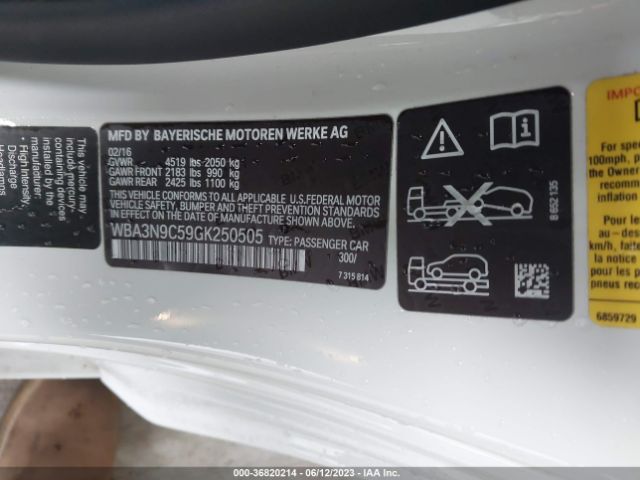 WBA3N9C59GK250505 BMW 4 Series 428i Xdrive