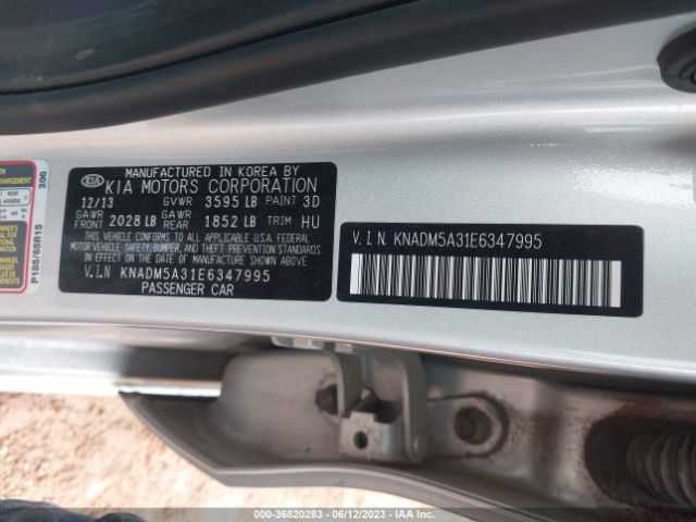 KNADM5A31E6347995 KIA RIO LX