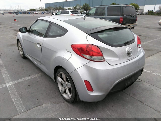 2012 HYUNDAI VELOSTER W/GRAY INT VIN: KMHTC6AD9CU019244