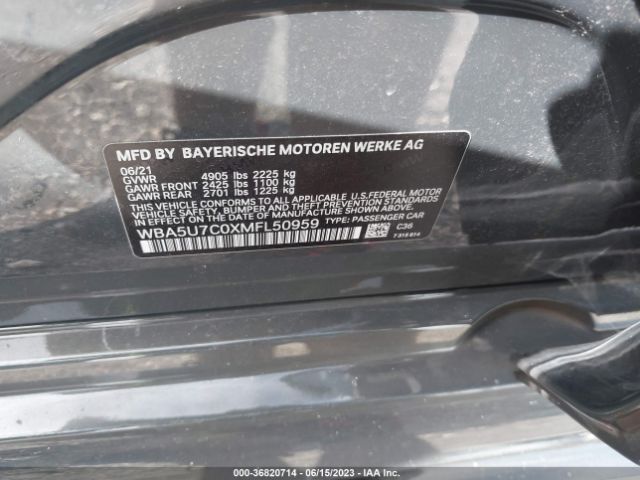 WBA5U7C0XMFL50959 BMW 3 Series M340i