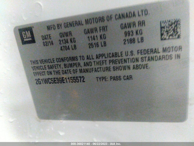 Chevrolet Impala Limited Ltz 2014 2G1WC5E39E1155572 Image 16