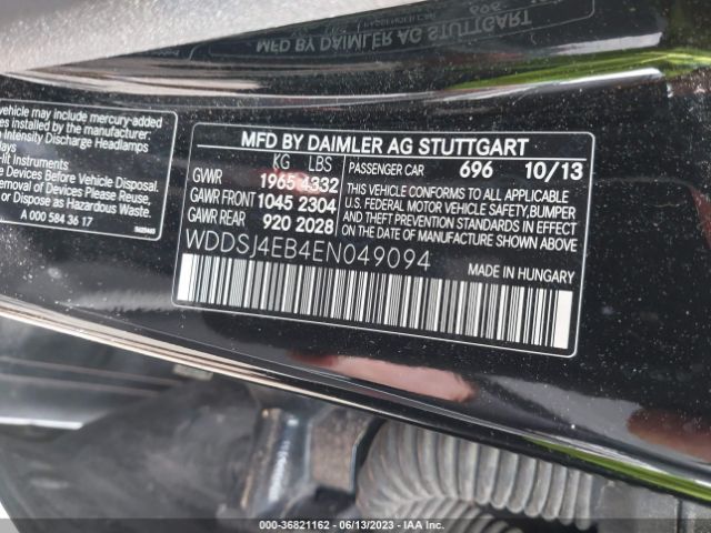 WDDSJ4EB4EN049094 Mercedes-Benz Cla-class Cla 250