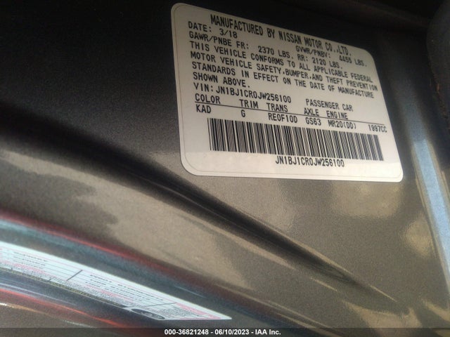 2018 Nissan Rogue, VIN: JN1BJ1CR0JW256100