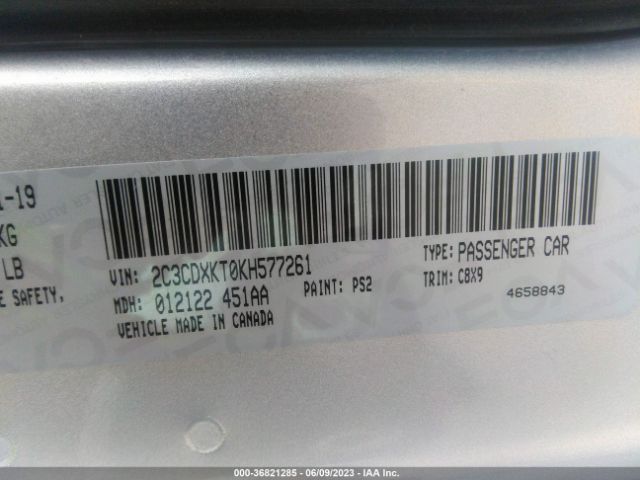 2C3CDXKT0KH577261 Dodge Charger Police