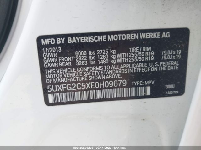 5UXFG2C5XE0H09679 BMW X6 Xdrive35i
