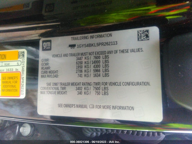 2023 Cadillac Escalade, VIN: 1GYS4BKL5PR262113