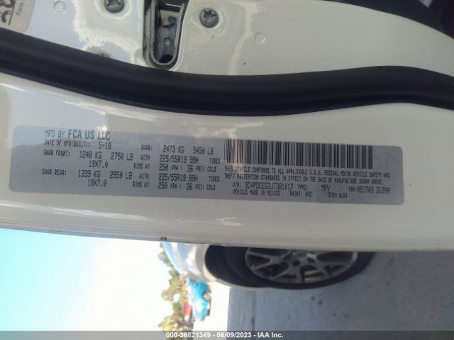 3C4PDCEG3JT381017 Dodge JOURNEY GT