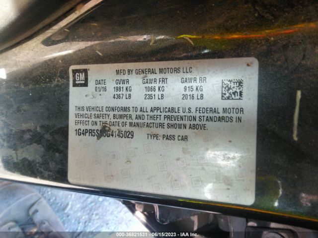 1G4PR5SK3G4145029 Buick Verano Convenience Group