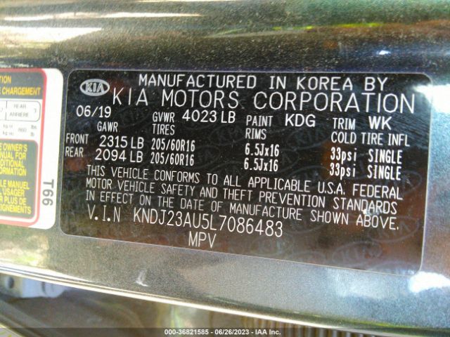 KNDJ23AU5L7086483 KIA SOUL LX