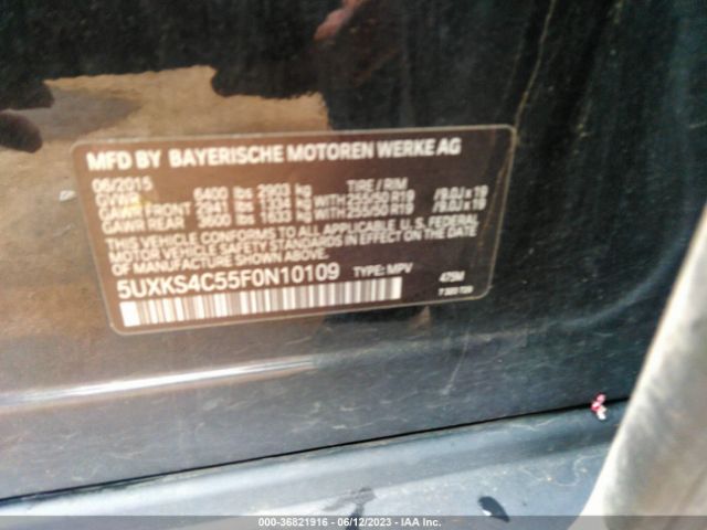 5UXKS4C55F0N10109 BMW X5 Xdrive35d