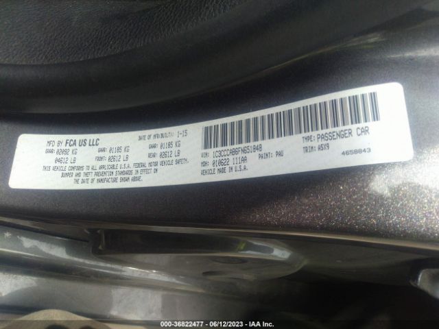1C3CCCAB6FN651848 Chrysler 200 Limited