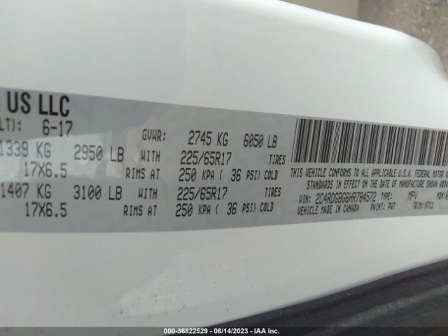 2C4RDGBG6HR784572 Dodge Grand Caravan Se