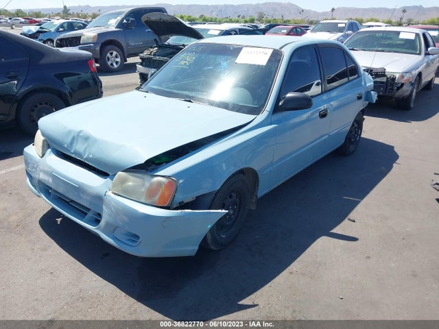 2002 HYUNDAI ACCENT GL VIN: KMHCG45C52U284137
