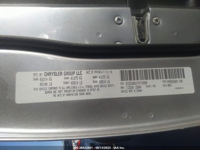 Dodge Charger Se 2015 2C3CDXBG1FH716998 Image 9