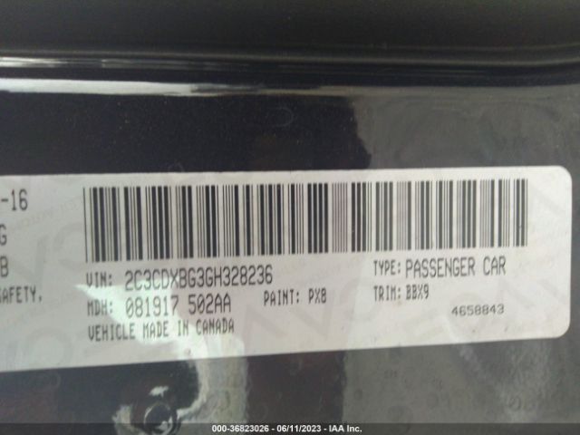 2C3CDXBG3GH328236 Dodge Charger Se