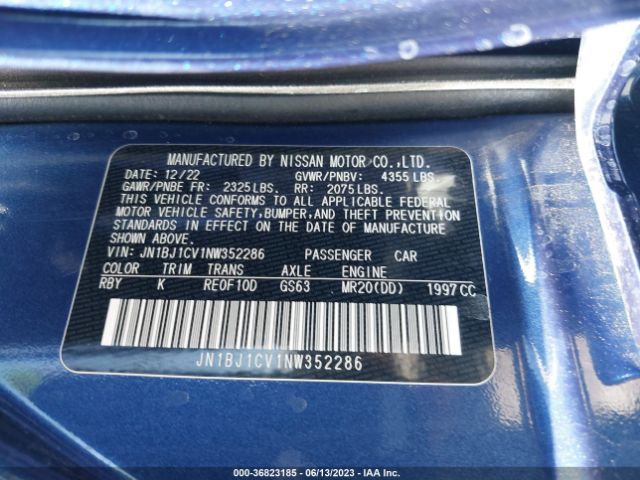 JN1BJ1CV1NW352286 Nissan Rogue Sport Sl