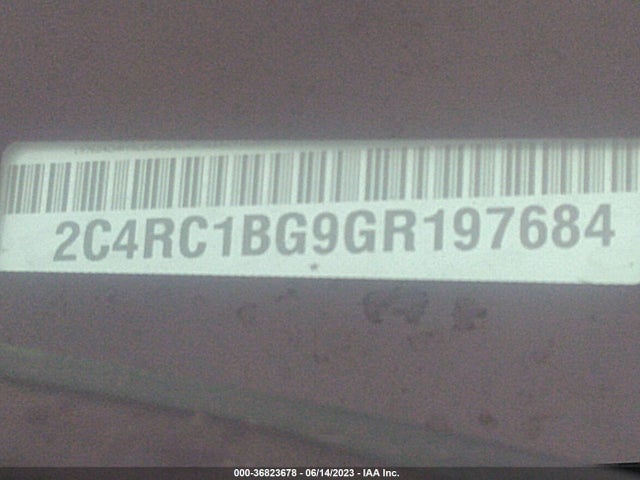 2C4RC1BG9GR197684 Chrysler Town & Country Touring