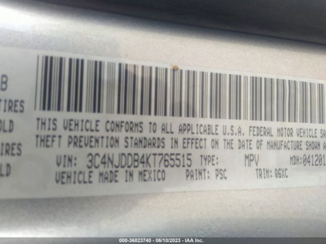 3C4NJDDB4KT765515 Jeep Compass Trailhawk